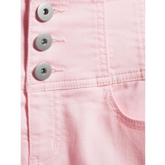 No Boundaries. Like new!! pink high waisted cropped jeans, size juniors,  9 - Picture 4 of 13